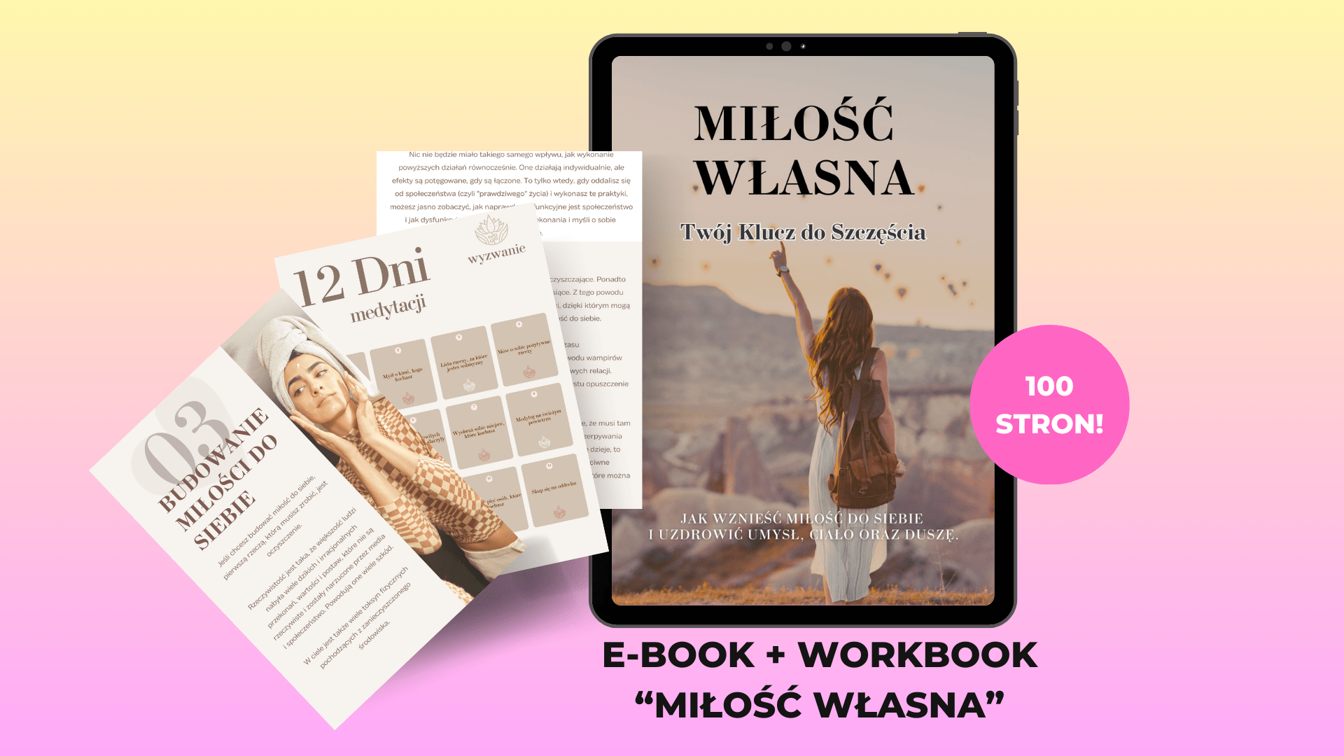 Ebook + Workbook „Miłość własna – Twój klucz do szczęścia”