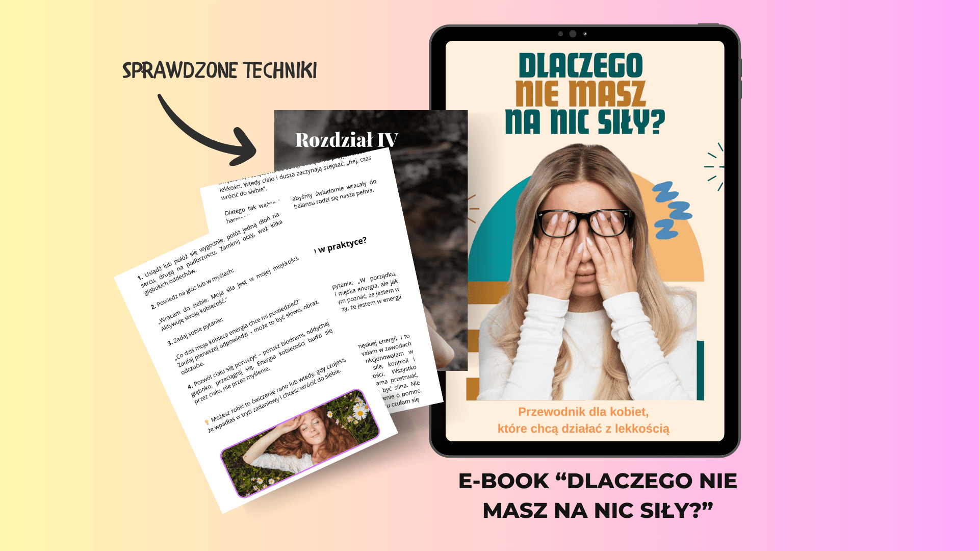 E-book „Dlaczego nie masz na nic siły? – Poradnik dla kobiet, które chcą działać z lekkością”